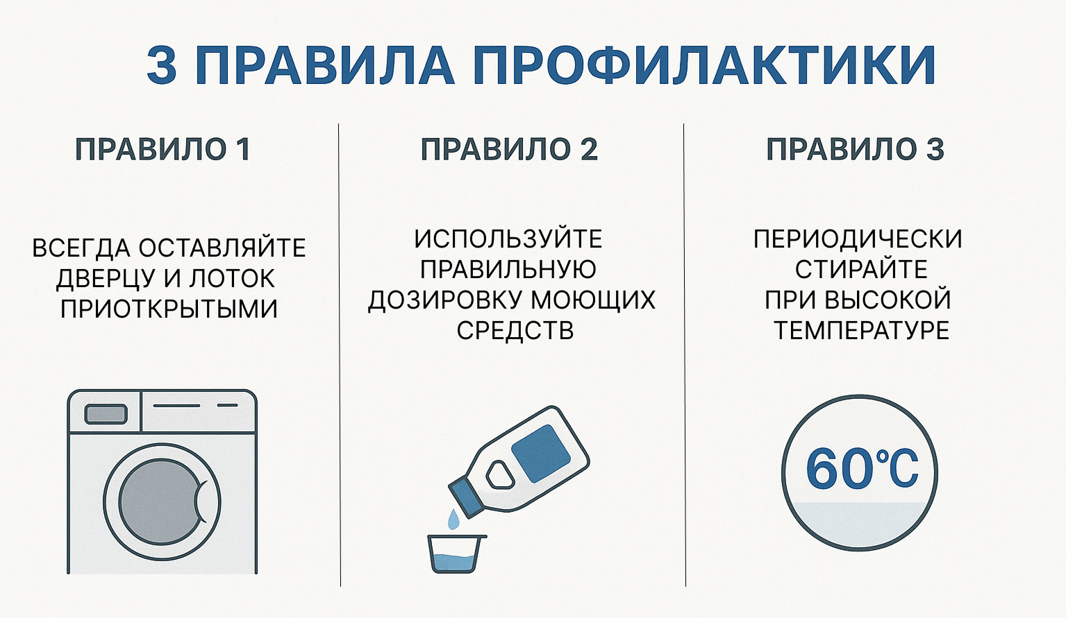 Как предотвратить появление запаха и накипи 3 правила